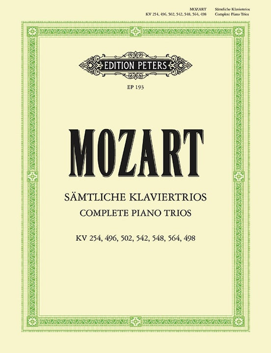 Mozart Piano Trios Complete edition