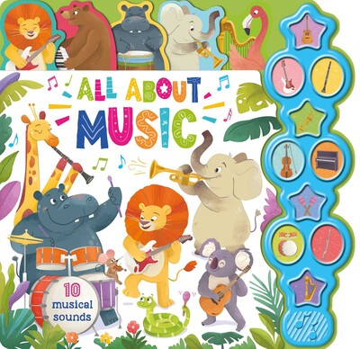 All About Music Interactive Children's Sound Book with 10 Buttons