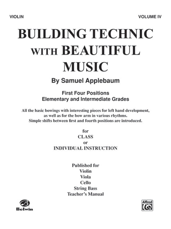 Applebaum Building Technic with Beautiful Music Volume 4