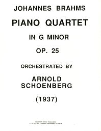 Brahms Piano Quartet in G Min Arr. Orchestra by Schoenberg