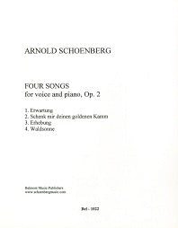 Schoenberg 4 Songs Op. 2