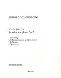 Schoenberg 4 Songs Op. 4