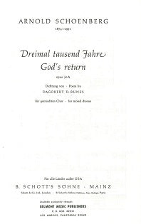 Schornberg Dreimal tausend Fahre Score