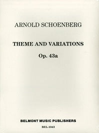 Schoenberg Theme and Variations for Windband Op. 43a Score