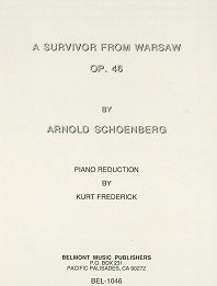 Schoenberg A Survivor From Warsaw Op. 46 Arr. Piano Solo