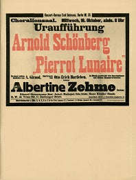 Schoenberg Pierrot Lunaire Op. 21
