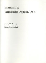 Schoenberg Variations for Orchestra Op. 31 Arr. Piano