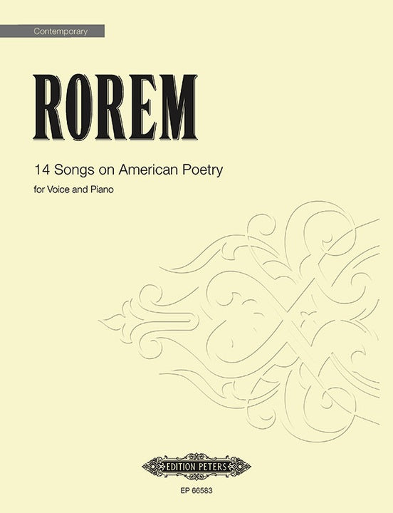 Rorem 14 Songs on American Poetry