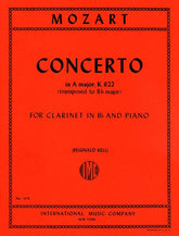 Mozart Concerto in A major, K. 622 (Authentic edition): Edition for Clarinet in B flat