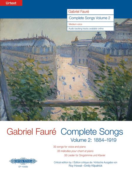 Faure Complete Songs Volume 2 Medium Voice