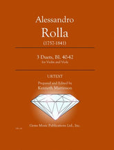 Rolla: 78 Violin-Viola Duets, BI. 33-110 Volume 3 (BI. 40-42)