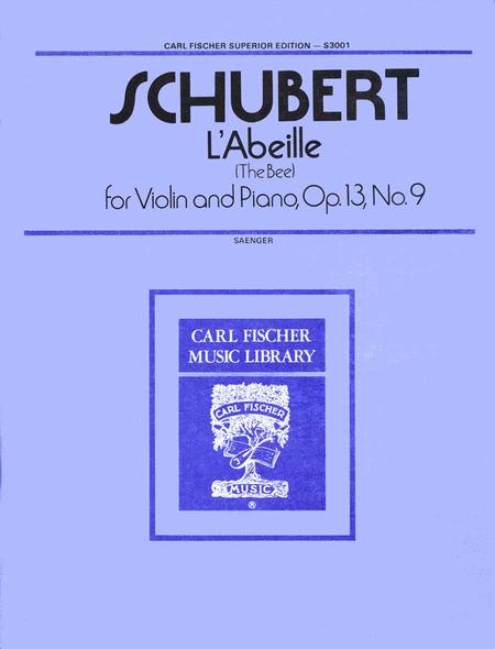 Schubert L'Abeille (The Bee), Op. 13, No. 9