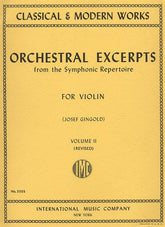 Violin Volume 2 Orchestral Excerpts