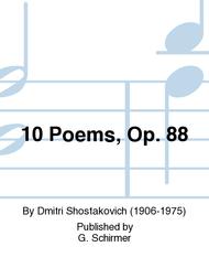 Shostakovich 10 Poems Opus 88 Choral Score