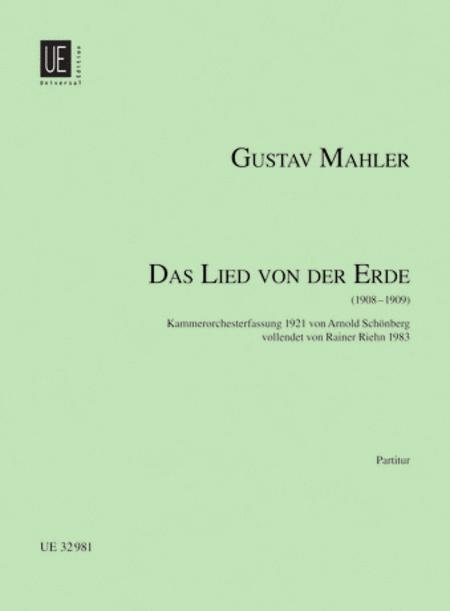 Mahler Das Lied der Erde Score