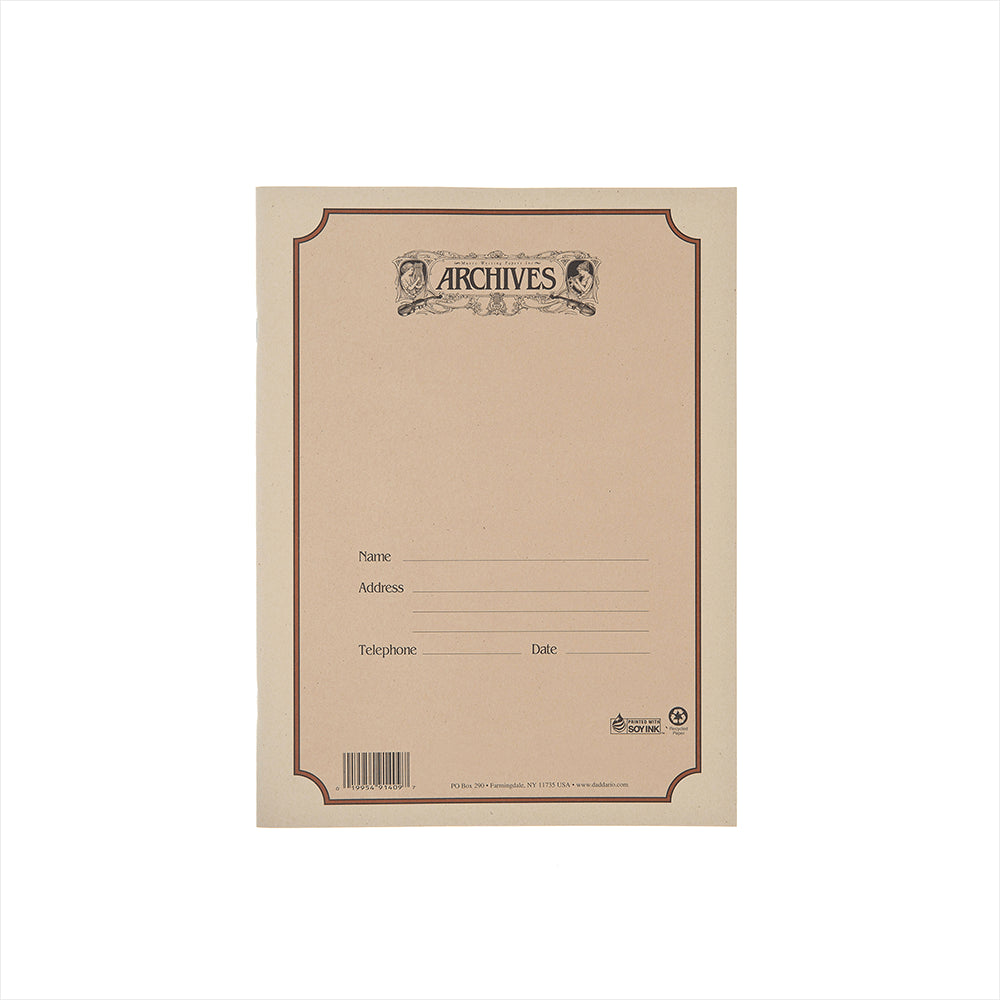 Archives 12 Stave Standard Bound Manuscript Book