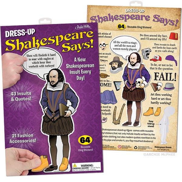 Shakespeare Says: Dress Up Paper Doll