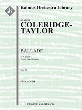 Coledridge-Taylor Ballade Full Score