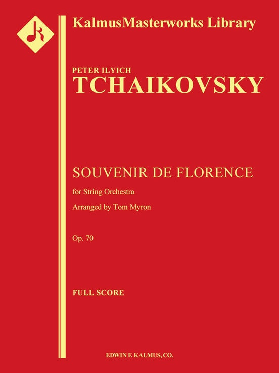 Tchaikovsky Souvenir de Florence for String Orchestra Full Score