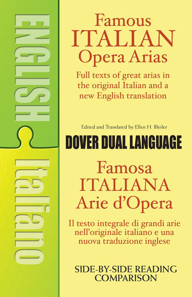 Famous Italian Opera Arias A Dual-Language Book