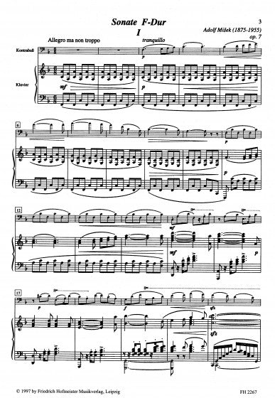 Misek Bass Sonata Op. 7