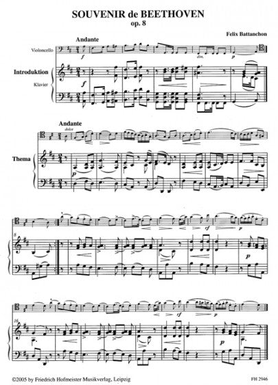 Battanchon Souvenir de Beethoven Op. 8