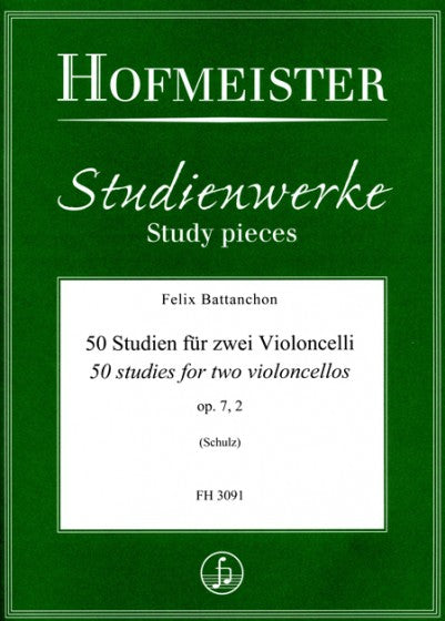 Battanchon 50 Studies for 2 Cellos Volume 2