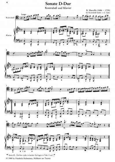 Marcello Sonata D Major