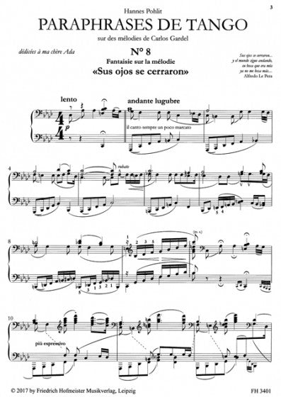 Pohlit Paraphrases de Tango Volume 3