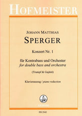 Sperger Concerto No 1 for Double Bass and Orchestra