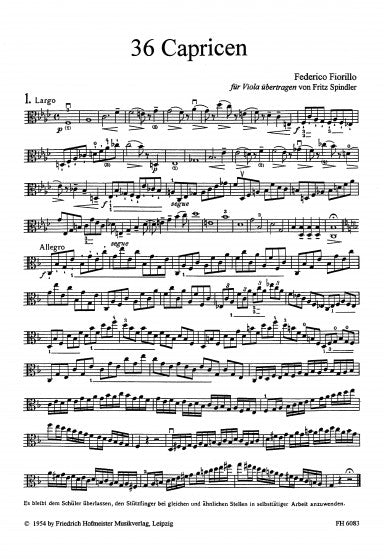 Fiorillo 36 Caprices for Violin