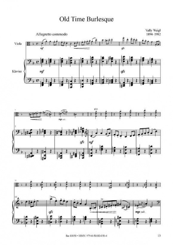 Miriam's Song Volume 1 for Viola and Piano