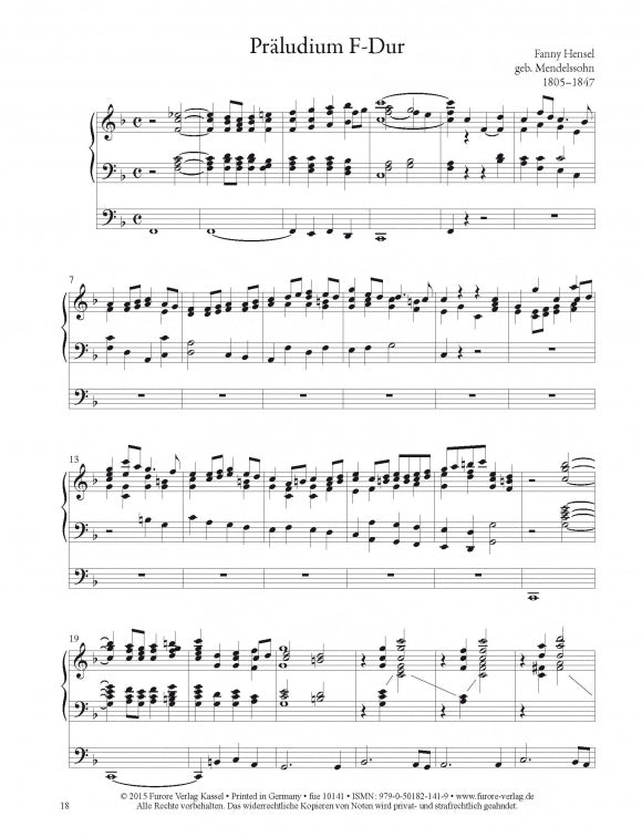 Fur Mascha: collection for solo organ