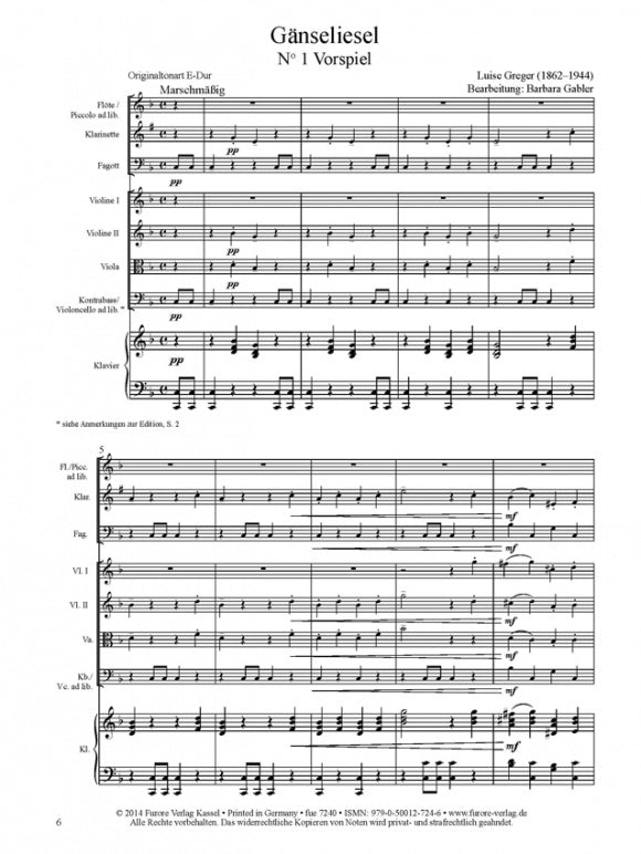 Greger Ganseliesel, A Fairy Tale Play