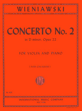 Wieniawski Violin Concerto No. 2 in D minor, Opus 22