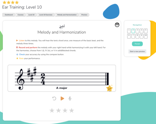 Four Star Sight Reading and Ear Tests Level 10