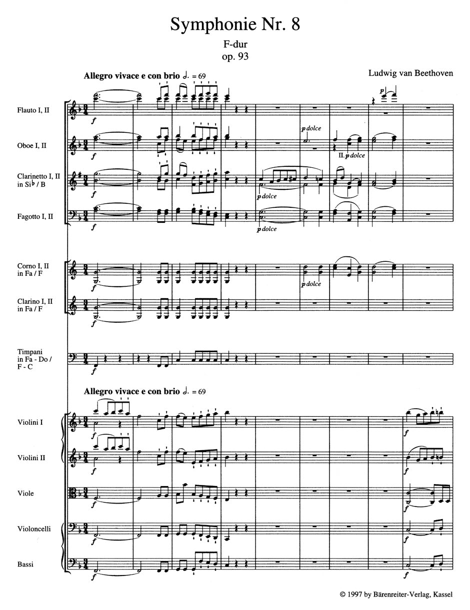 Beethoven The Nine Symphonies (9 study scores in a boxed set)