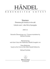 Handel Imeneo HWV 41 -Dramma per musica in tre atti-