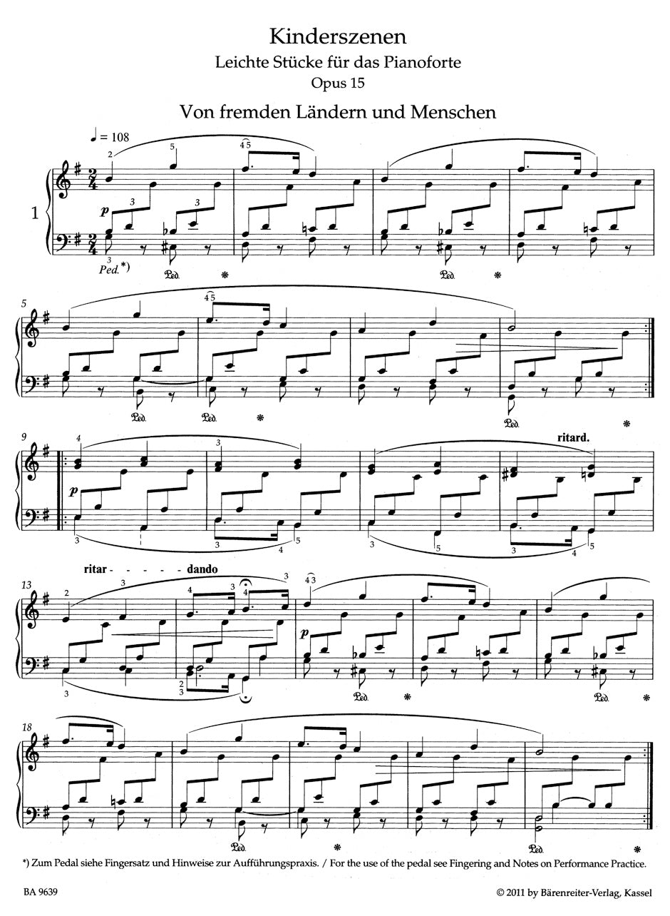 Schumann Scenes from Childhood op. 15