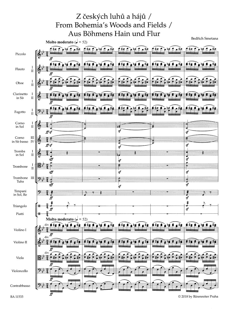 Smetana Z ceských luhu a háju (Aus Böhmens Hain und Flur) (aus: Má vlast (Mein Vaterland))