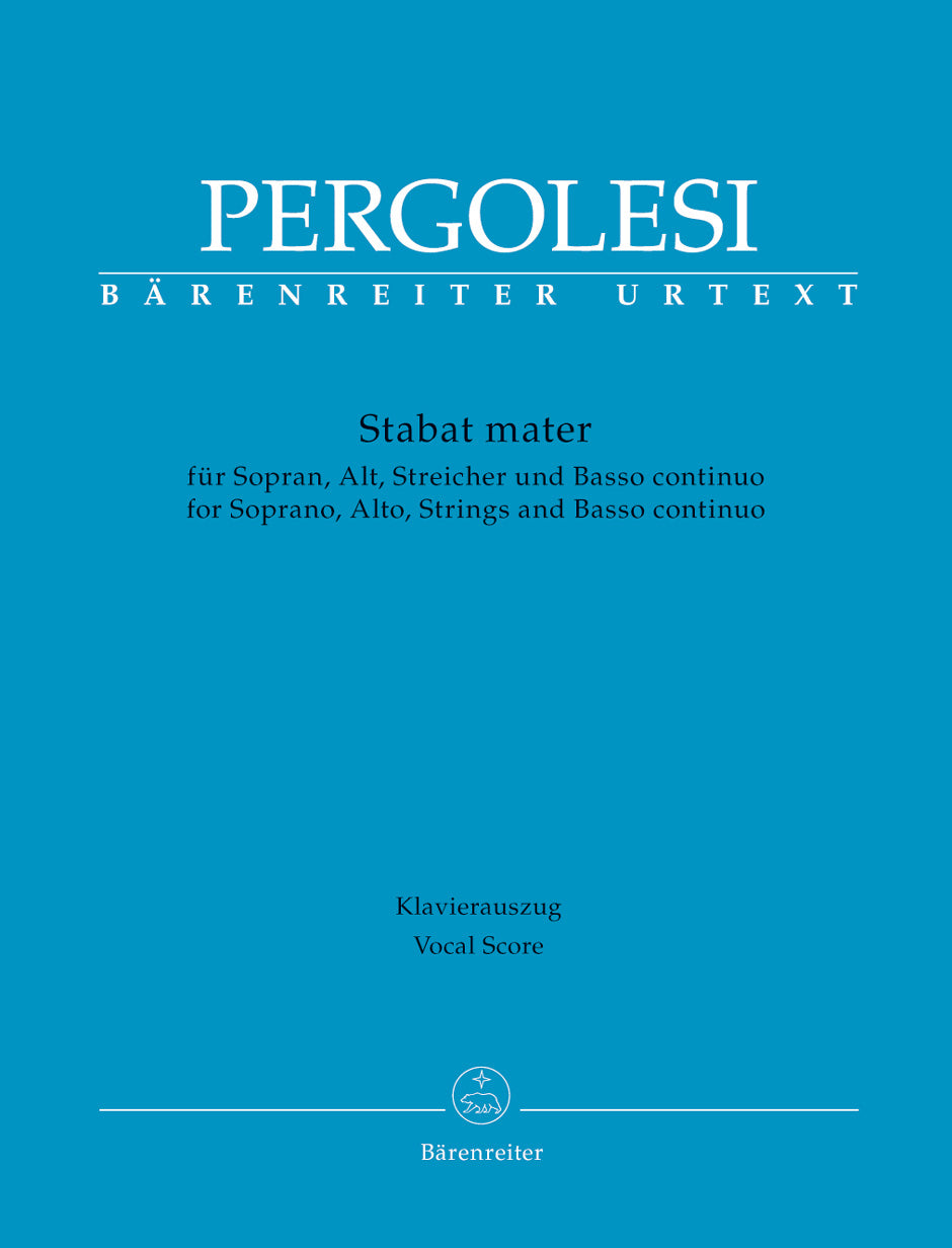 Pergolesi Stabat mater for Soprano, Alto, Strings and Basso continuo