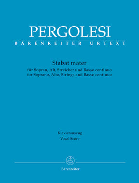 Pergolesi Stabat mater for Soprano, Alto, Strings and Basso continuo