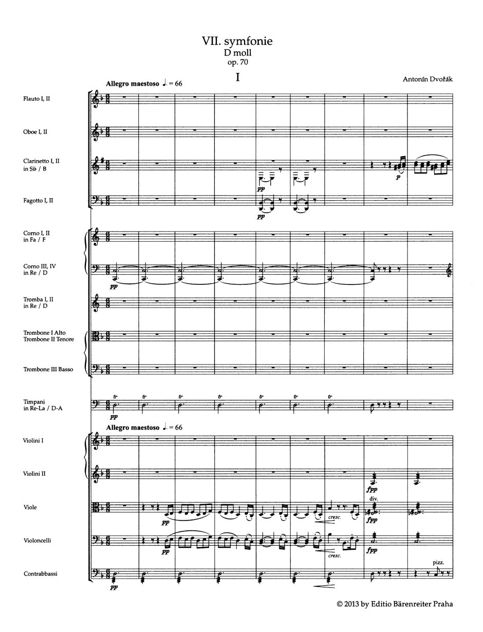 Dvorak Symphony Nr. 7 D minor op. 70