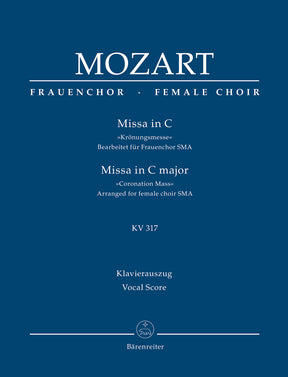 Mozart Missa C major K. 317 "Coronation Mass" (Arranged for female choir (SMA))