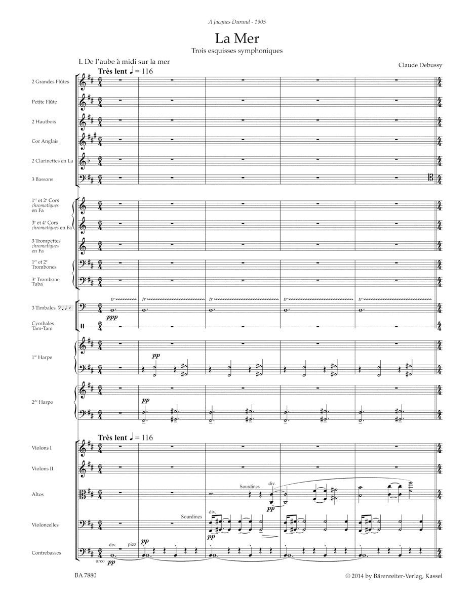 Debussy La Mer -Trois esquisses symphoniques-