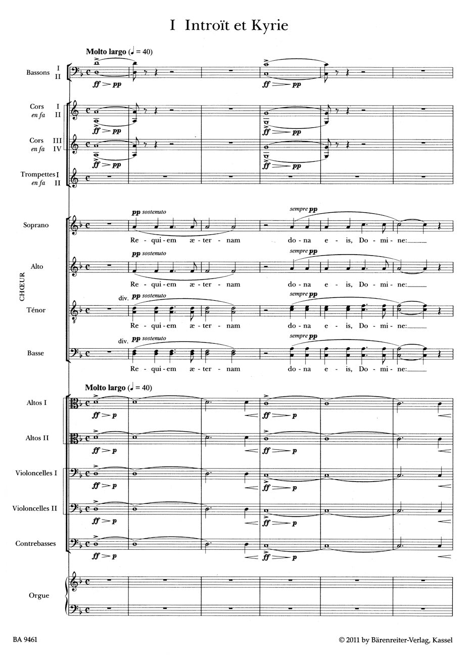 Fauré: Requiem, Op. 48 (Full Score)