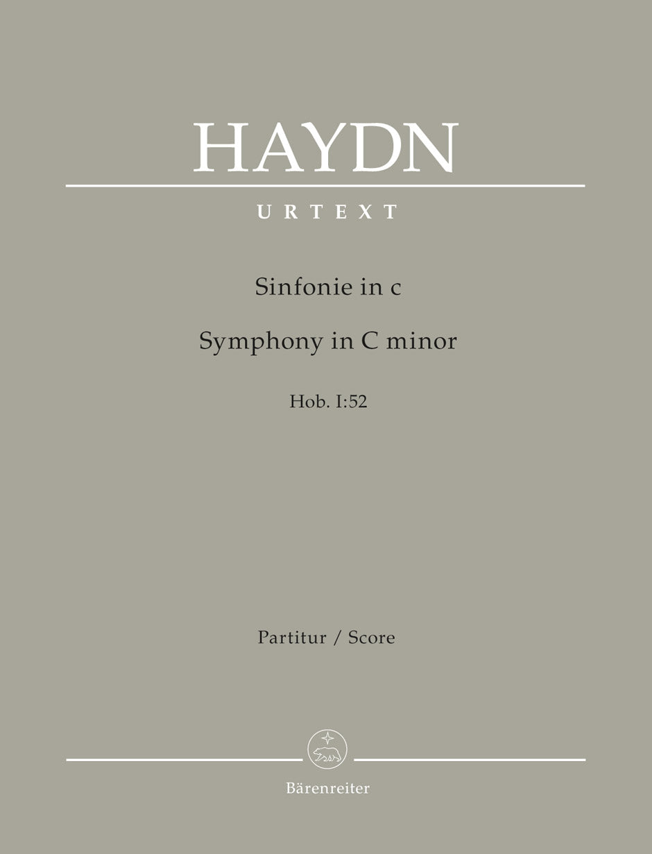 Haydn Symphony in C minor Hob. I:52 Full Score
