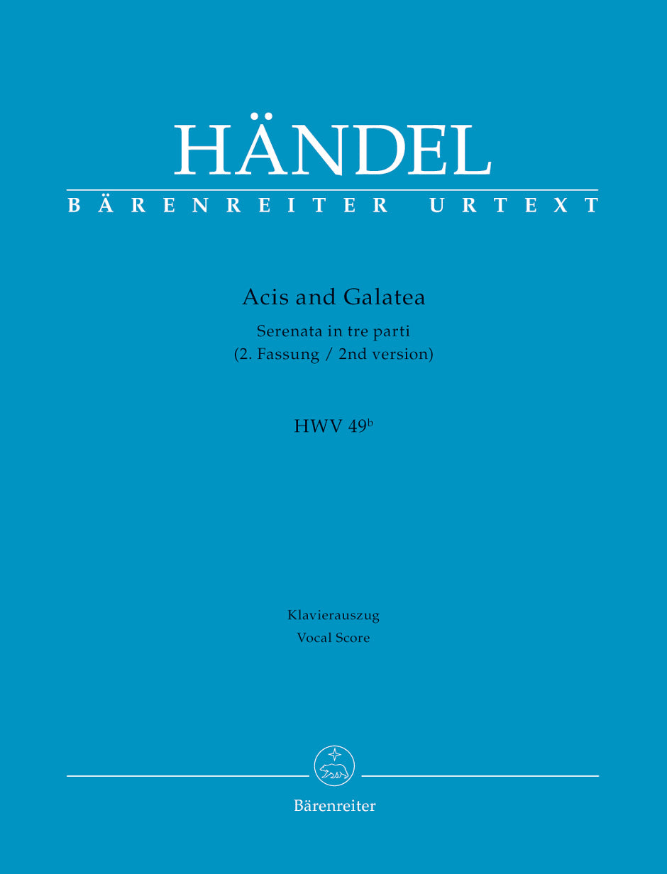 Handel Acis and Galatea HWV 49b -Serenade in three parts- (2nd version)