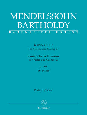 Mendelssohn Concerto for Violin and Orchestra E minor op. 64 (Early version of 1844 and late version of 1845)