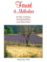 Faure 4 Mélodies for Flute and Piano